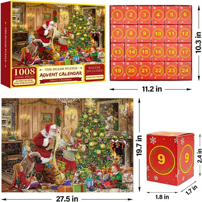 Adventskalender 2024 Puzzle 1000 Teile Weihnachtsgeschenk