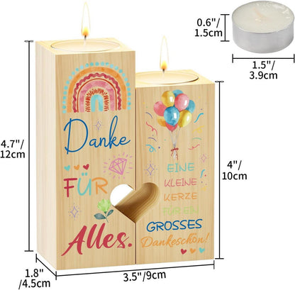 Dankeschön Kerzenständer Abschiedsgeschenk Lehrerin Lehrer