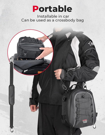Motorrad Satteltasche wasserdicht 7-12L erweiterbar mit