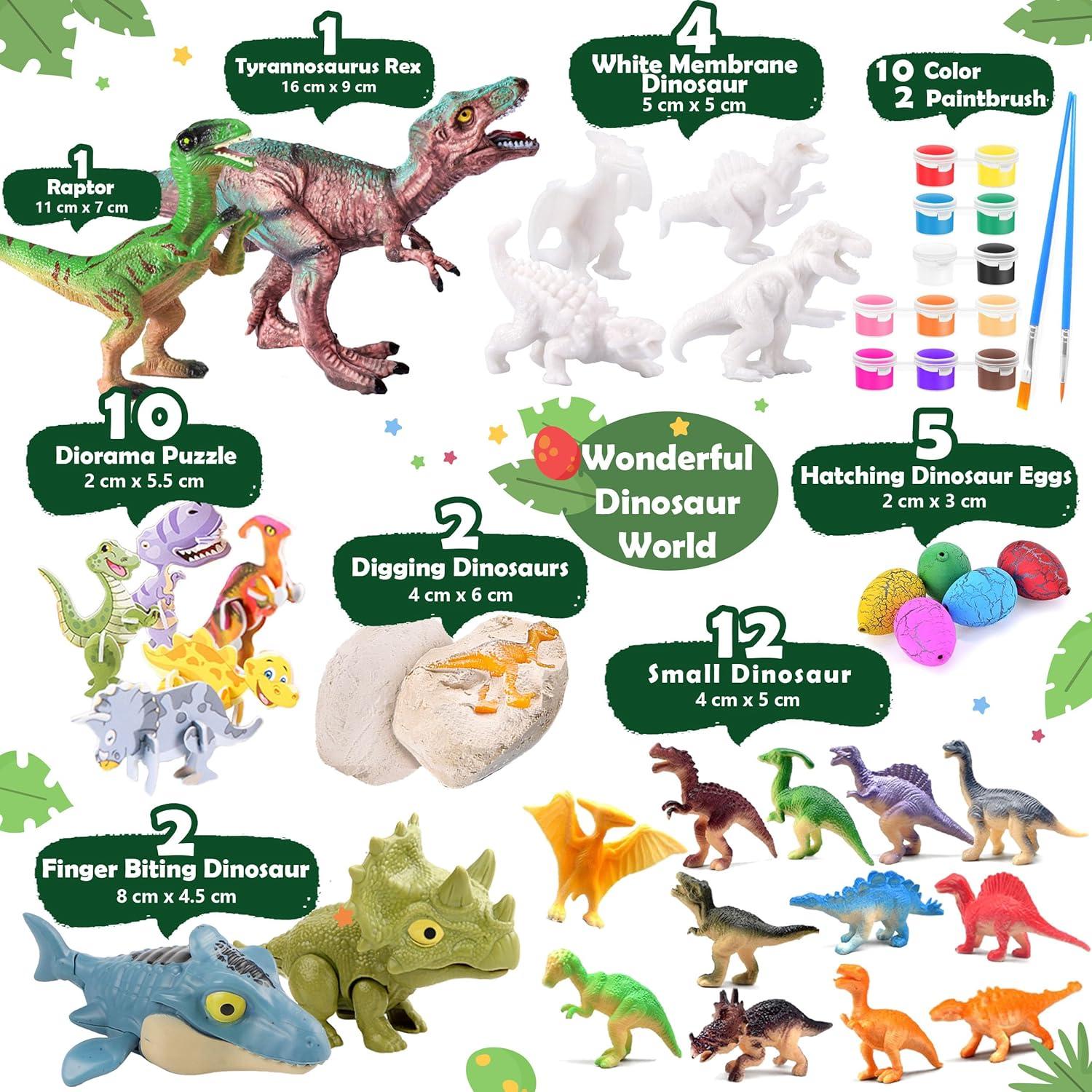 Adventskalender Dinosaurier 2024 – Dinosaurfiguren Spielzeug