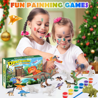 Adventskalender Dinosaurier Spielzeug Weihnachtskalender 24 Tage Mädchen Jungen