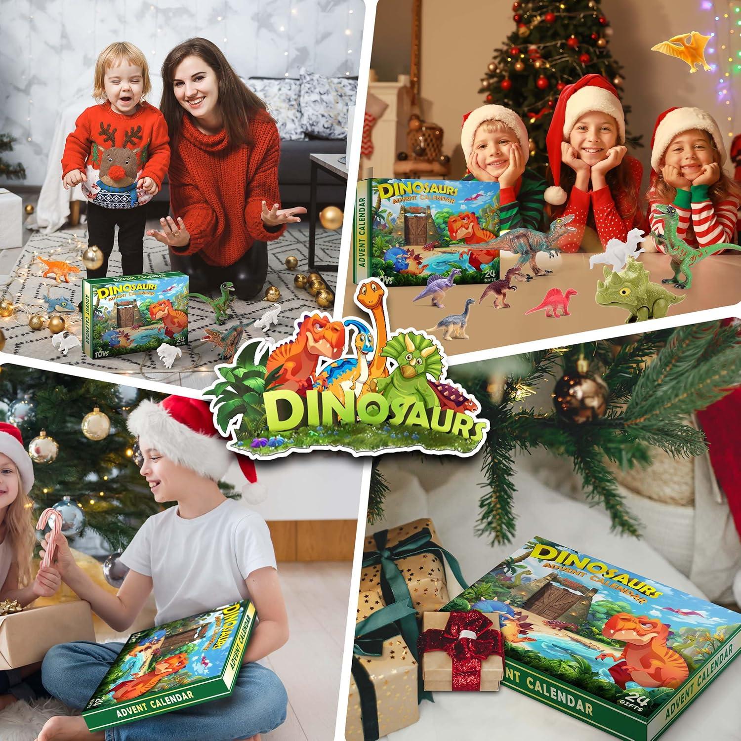 Adventskalender Dinosaurier Spielzeug Weihnachtskalender 24 Tage Mädchen Jungen