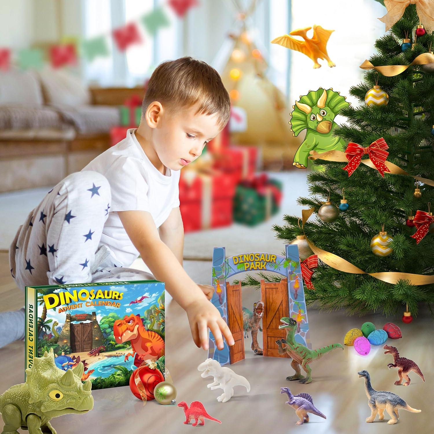 Adventskalender Dinosaurier Spielzeuge Weihnachten Geschenk 24 Tage Countdown