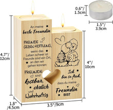 Herz Kerzenständer Geschenk Beste Freundin Geburtstag