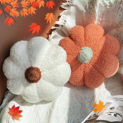 Kürbis Kissen 20cm Orange Herbst Deko Halloween Thanksgiving