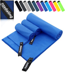 Mikrofaser Handtuch Set für Fitness & Strand, schnell trocknend