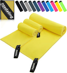 Schnelltrocknendes Mikrofaser Handtuch Set für Sport & Strand