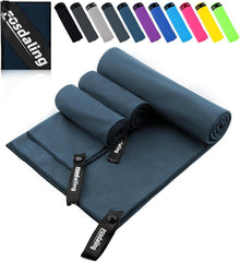 Mikrofaser Handtuch 3er Set Schnelltrocknend für Fitness & Sport