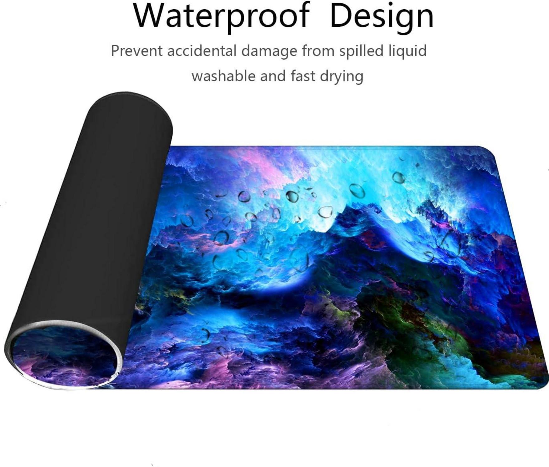 XL Gaming Mauspad 800x300 mm Sternennebel Kunstdruck Rutschfeste Unterseite
