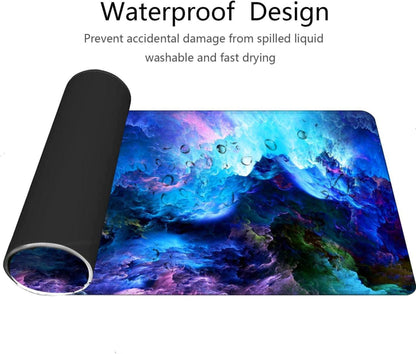 XL Gaming Mauspad 800x300 mm Sternennebel Kunstdruck Rutschfeste Unterseite