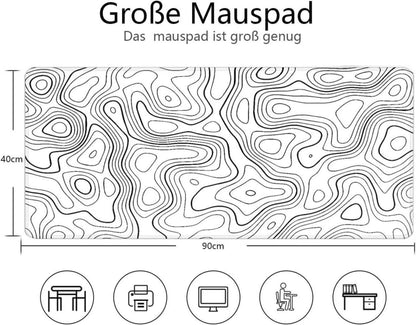 Großes Gaming Mauspad Wasserdicht Anti-Rutsch 800x300 mm