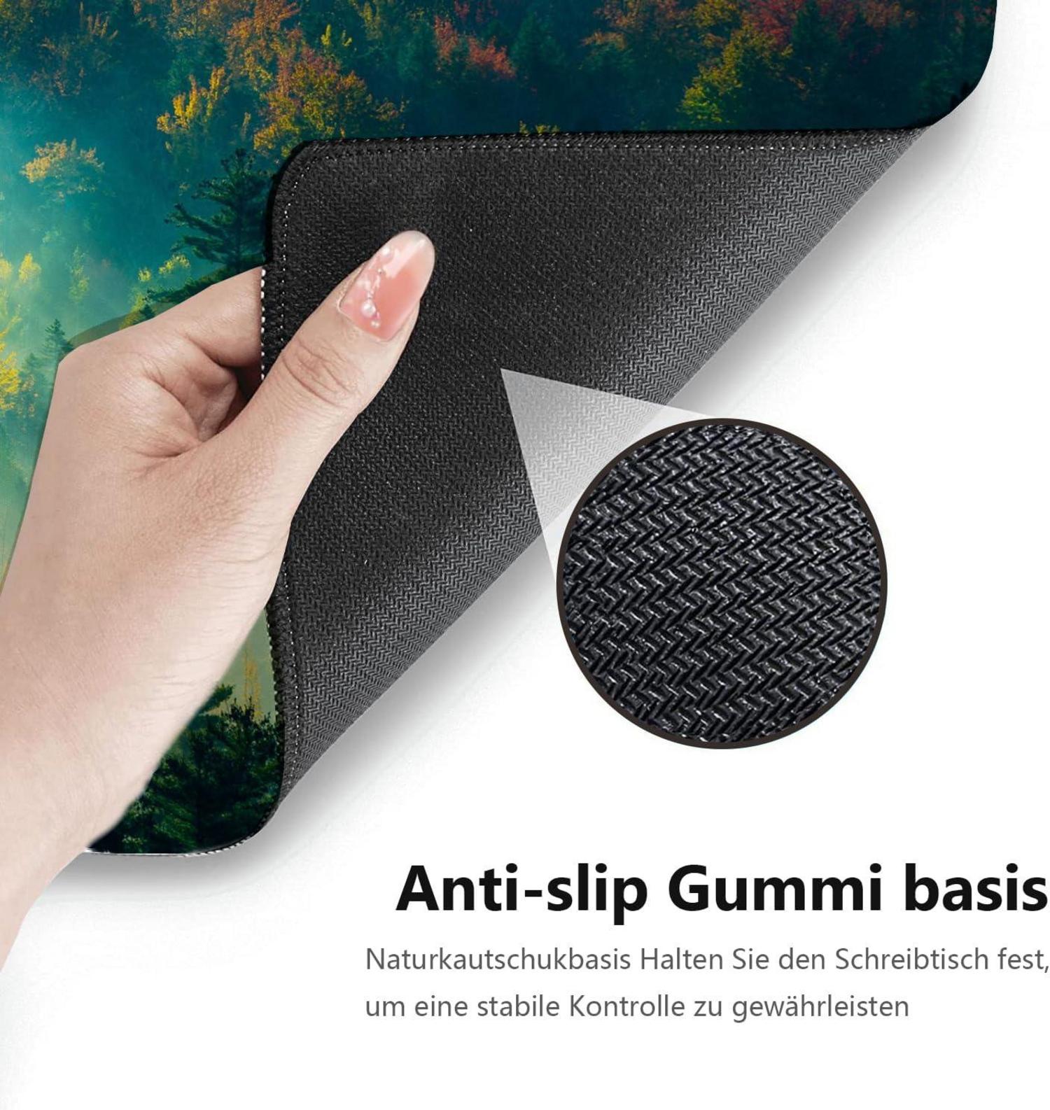 Gaming Mauspad XL 800x300 mm Vernähte Kanten Anti-Rutsch Wasserdicht