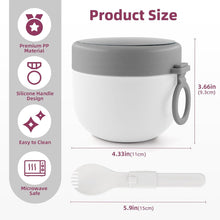 Joghurtbecher to go mit Klapplöffel 650ml Müslibecher