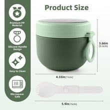 Müslibecher to go mit Klapplöffel und Deckel, 650ml, Nordic