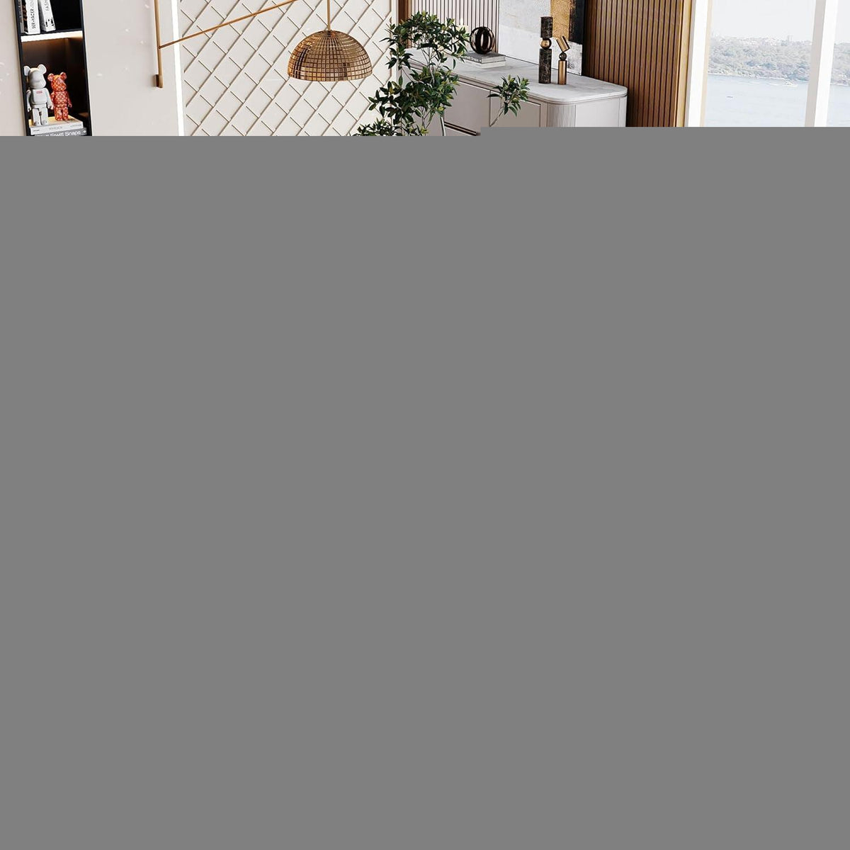 Essgruppe Esstisch mit 6 Stühlen, Industrial Design
