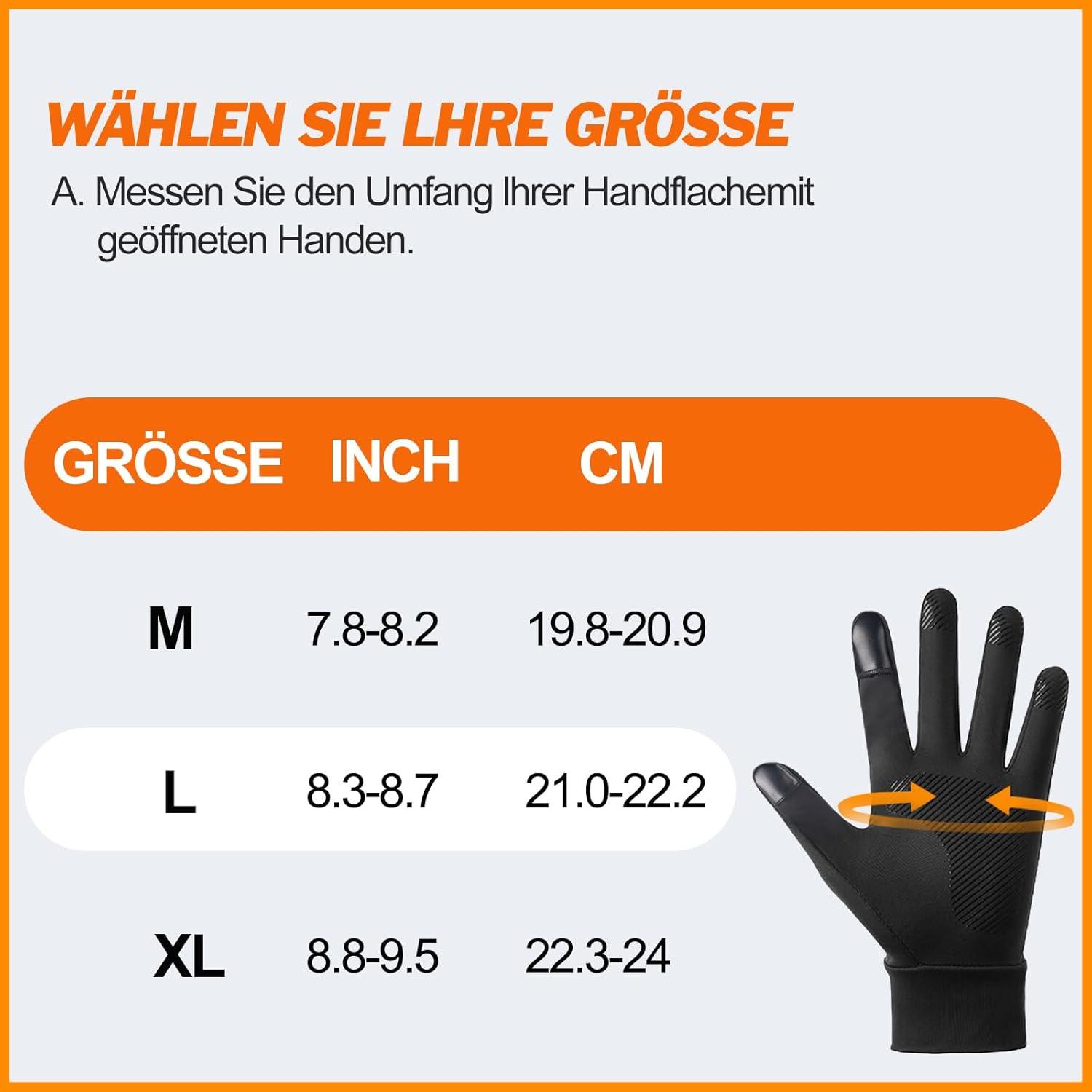 Bobelle Winter Fahrradhandschuhe Herren Damen warm wasserdicht Winddicht