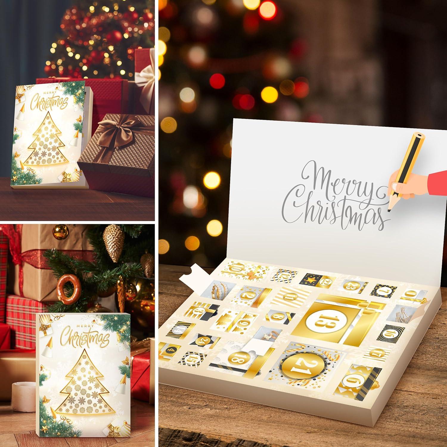 Adventskalender Schmuck Frauen Mädchen 2024 Goldene