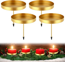 Kerzenhalter Adventskranz Stabkerzen Stumpenkerzen Schwarz Metall