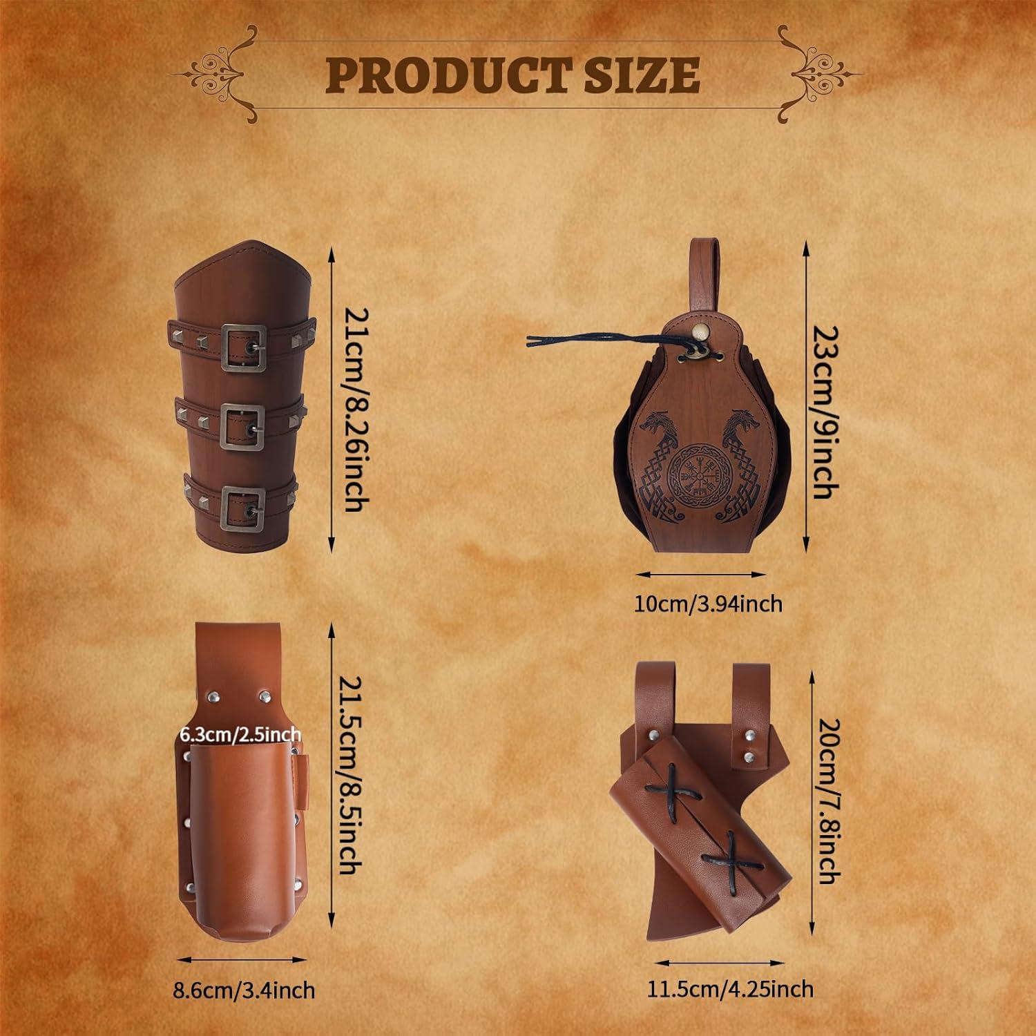 Mittelalterliches Herren-Accessoires-Set Halloween Karneval