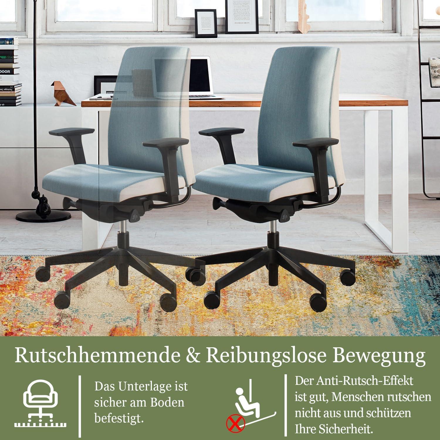 Bürostuhl Unterlage Bodenschutzmatte Hartböden 90x150cm Gaming