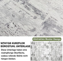 Graue WTHYGB Bürostuhl Unterlage 90x150cm für Hartböden