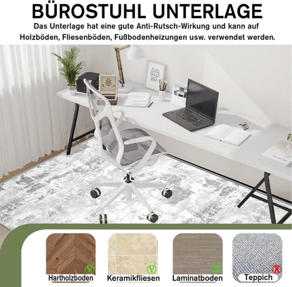 Bürostuhl Unterlage 90x150cm Hartböden Gaming Stuhlmatten rutschfest