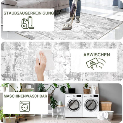 Bodenschutzmatte 90x150cm Gaming Stuhlmatten Kratzfest Grau