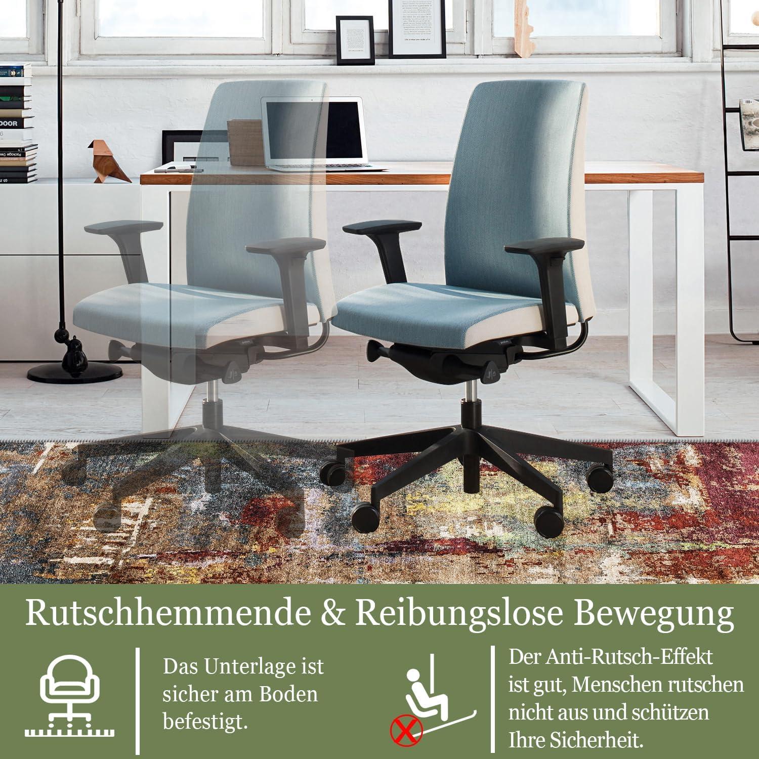 Bürostuhl Unterlage Bodenschutzmatte Hartböden 90x120cm Gaming