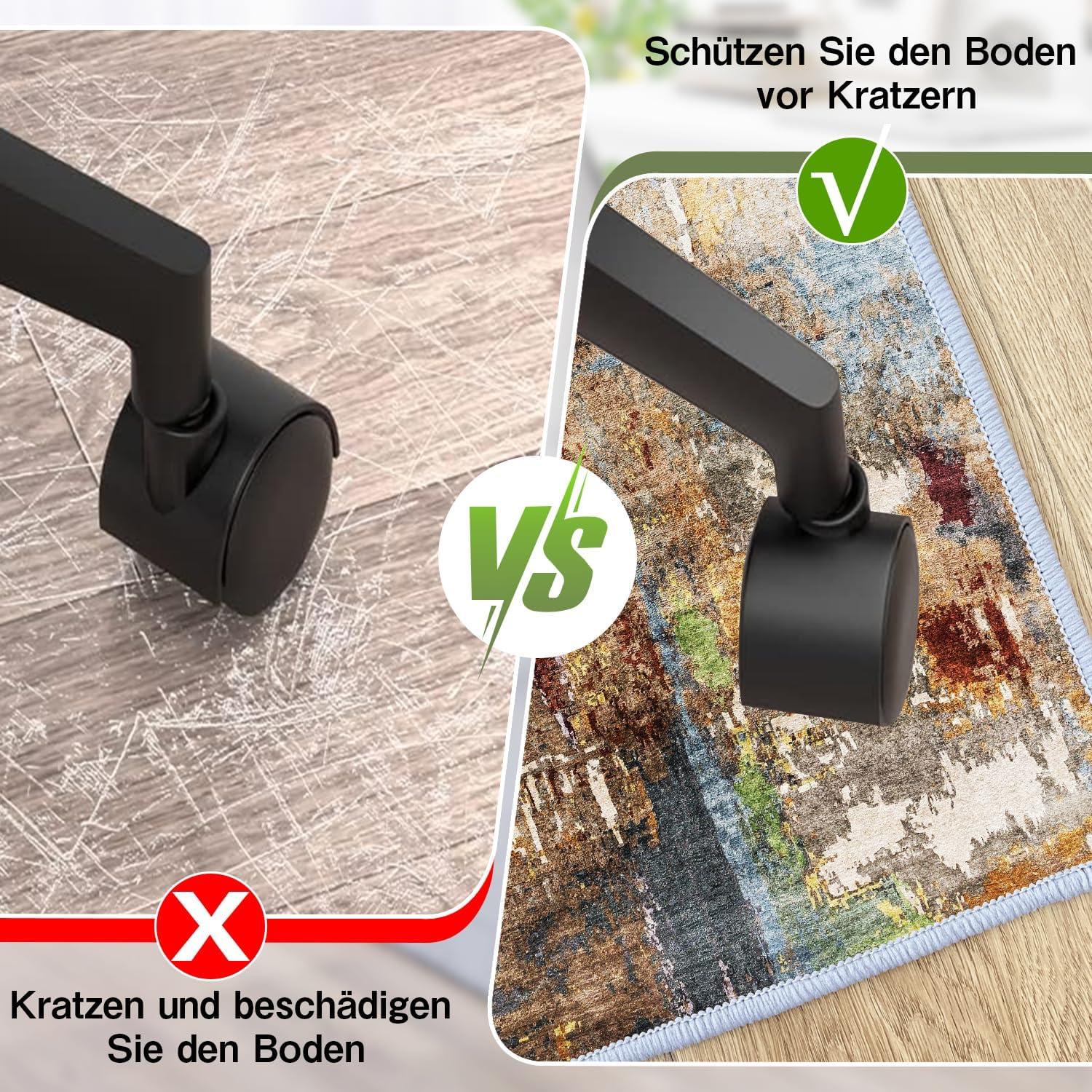 Bürostuhl Unterlage Bodenschutzmatte Hartböden 90x120cm Gaming Stuhlmatten rutschfest