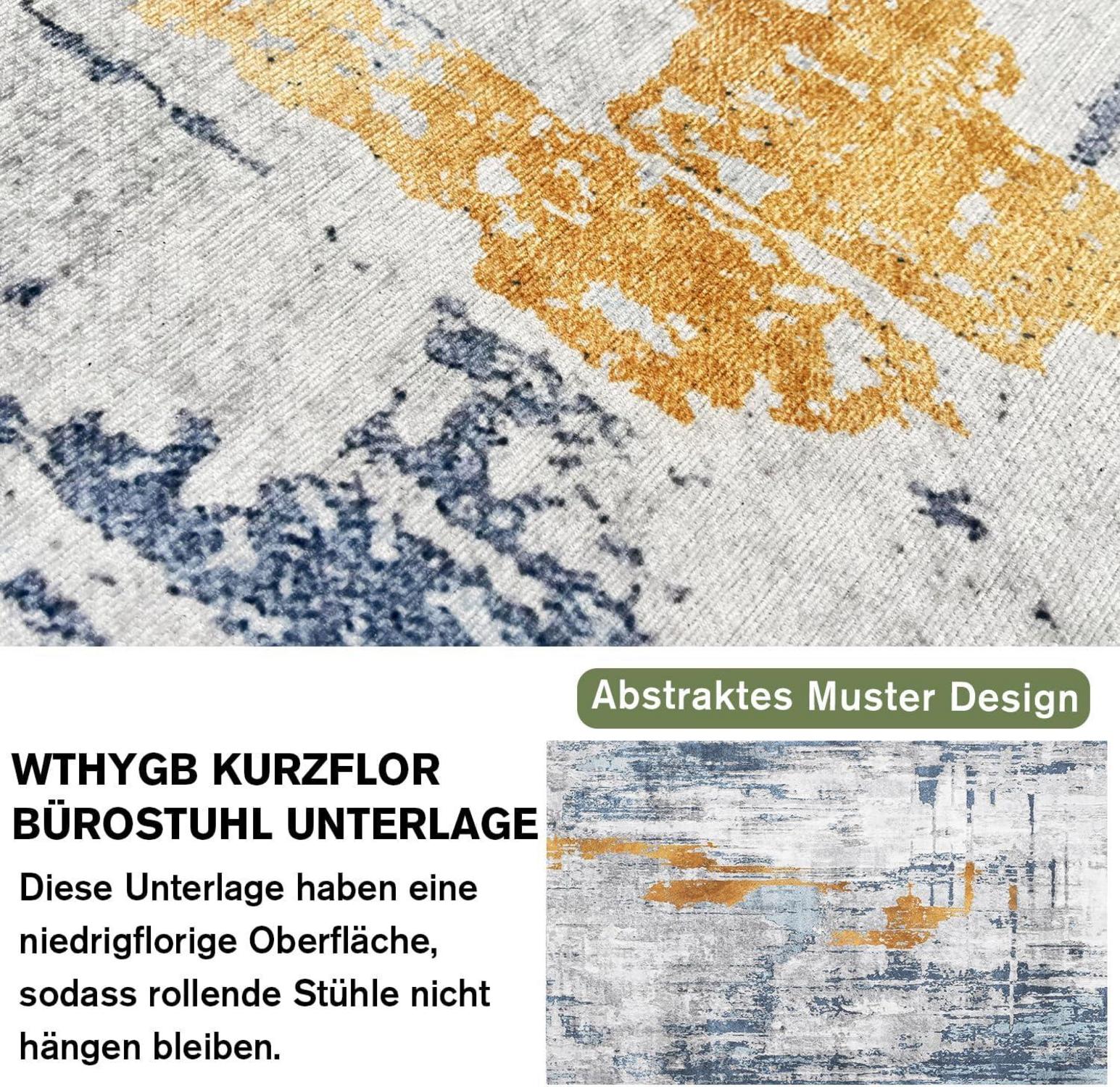 Bodenschutzmatte für Bürostuhl Hartböden 90x150cm rutschfest