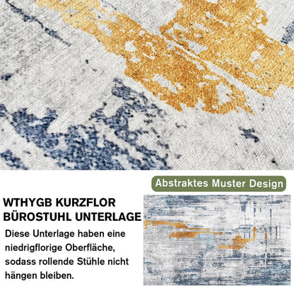 Bodenschutzmatte für Bürostuhl Hartböden 90x150cm rutschfest