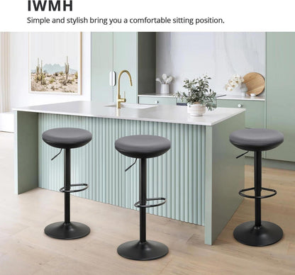 Barhocker 2er Set Höhenverstellbar Drehbare Küchenhocker mit