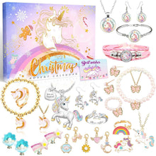 Adventskalender Mädchen Einhorn Schmuck Weihnachten Geschenk
