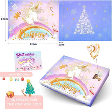 Adventskalender Mädchen 2024 Einhorn Schmuck 24 Tage