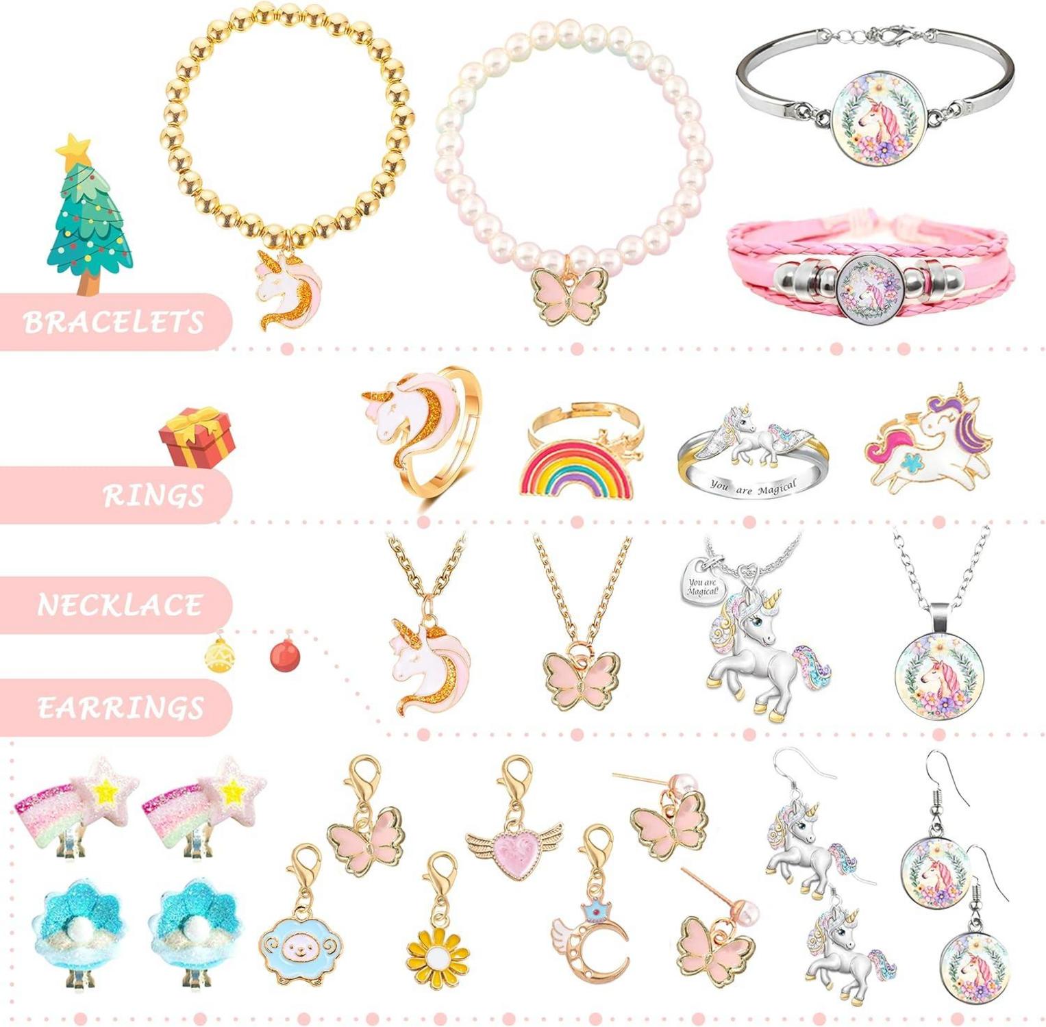 Adventskalender Mädchen Einhorn Schmuck Weihnachten Geschenk