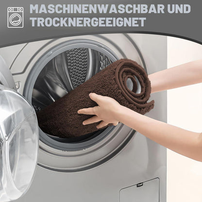 Super saugfähige Mikrofaser Badematte 50x80 cm Kaffeebraun
