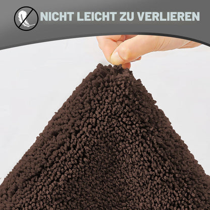 Super saugfähige Mikrofaser Badematte 50x80 cm Kaffeebraun