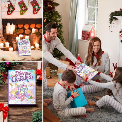 Adventskalender Mädchen 2024 Einhorn Schmuck 24 Tage