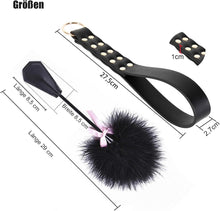 Leder Paddel Peitsche SM Sexspielzeug Federkitzler BDSMAGE