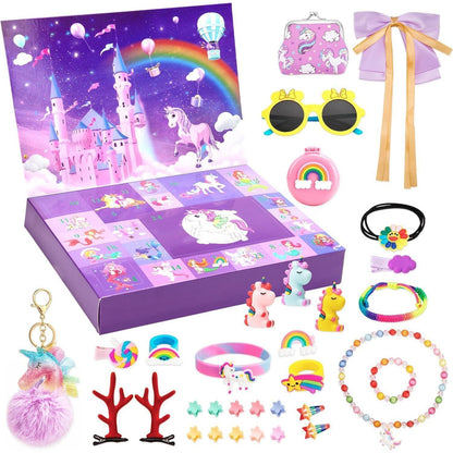 Adventskalender 2024 Mädchen Schmuckspielzeug 24 Tage