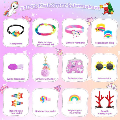 Adventskalender 2024 Mädchen Schmuckspielzeug 24 Tage