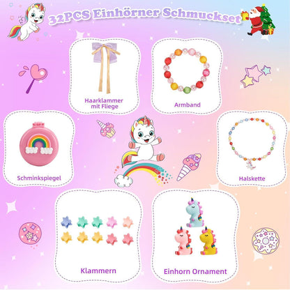 Adventskalender 2024 Mädchen Schmuckspielzeug 24 Tage