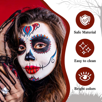 SFX Makeup Kit Halloween schminke Set Fake Blood 6 Farben Body