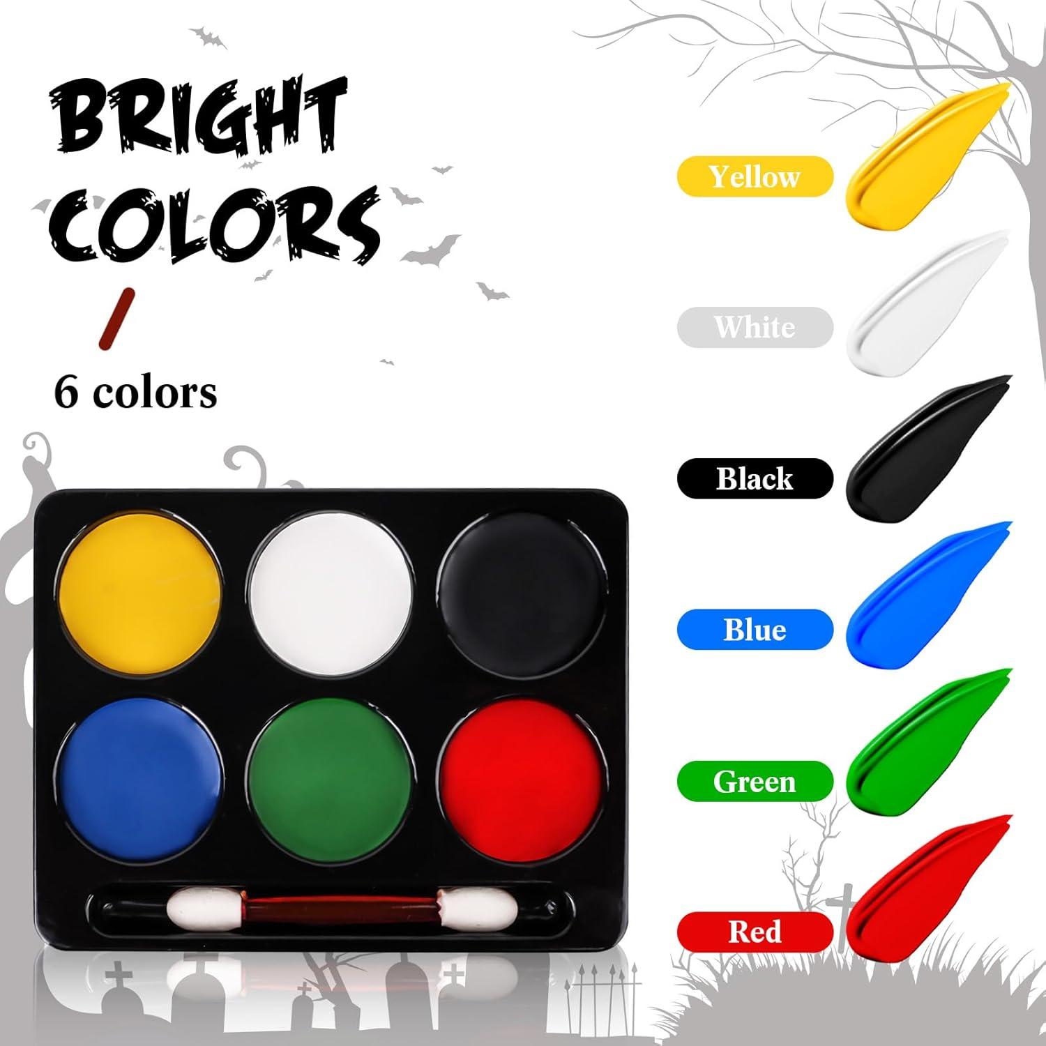 Halloween SFX Makeup Kit Kunstblut 6 Farben Body Painting
