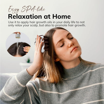 Kopfhaut Massagebürste mit Kuhdruck für Peeling & Haarwachstum