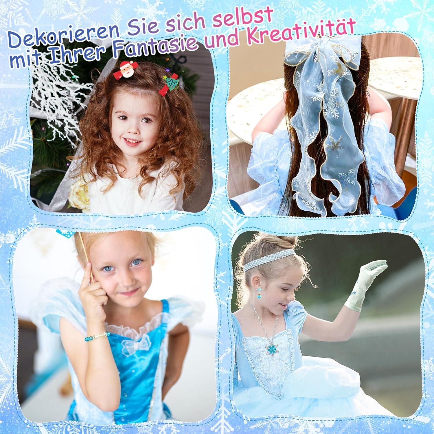 Adventskalender Mädchen 2024 Prinzessin Frozen Xmas Surprise 24 Tage Countdown Kalender
