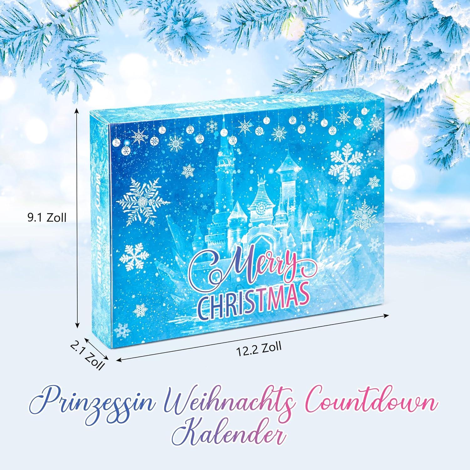 Adventskalender Mädchen 2024 Weihnachts Countdown mit Haarschmuck