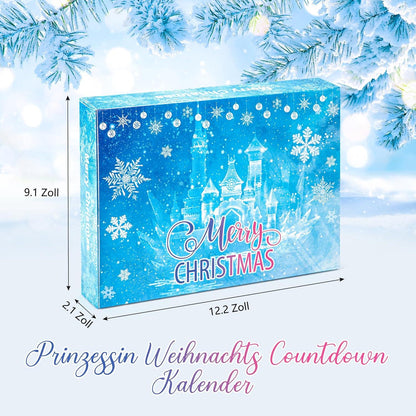 Adventskalender Mädchen 2024 Weihnachts Countdown mit Haarschmuck