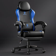 Ergonomischer Gaming Stuhl mit Lendenwirbelstütze, PU Leder, Racing
