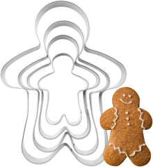 Ausstechformen-Set Lebkuchenmann Edelstahl Weihnachten DIY